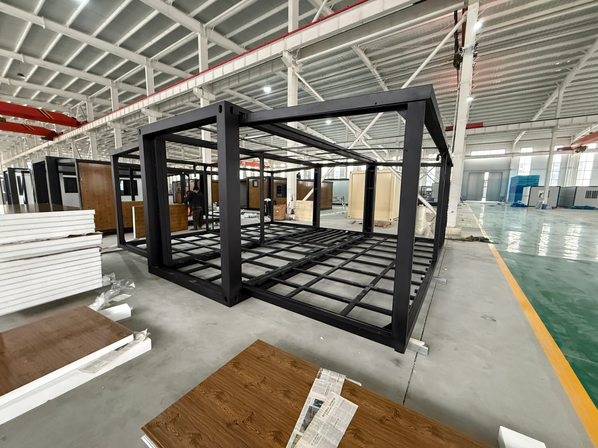Container house structure and material detail